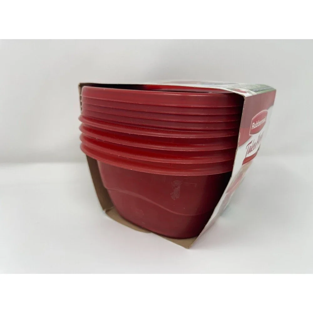Rubbermaid TakeAlongs Limited Edition Red 5.2 Cup Square Containers Set of 4